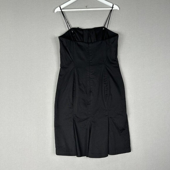 Wtoo by Watters Womens Dress 12 Black Corset 90s Evening Cocktail Classy Chic - Picture 8 of 13